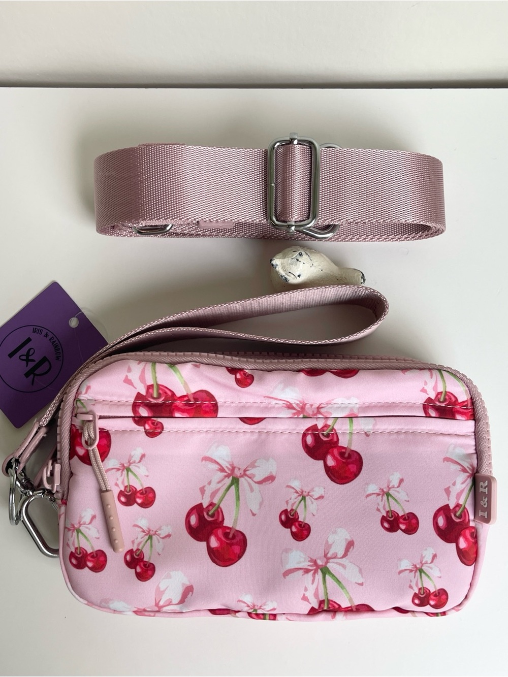 Iris & Rainbow The Iris PLUS Wallet New With Tag 🏷️ Bows And Cherries With Strap